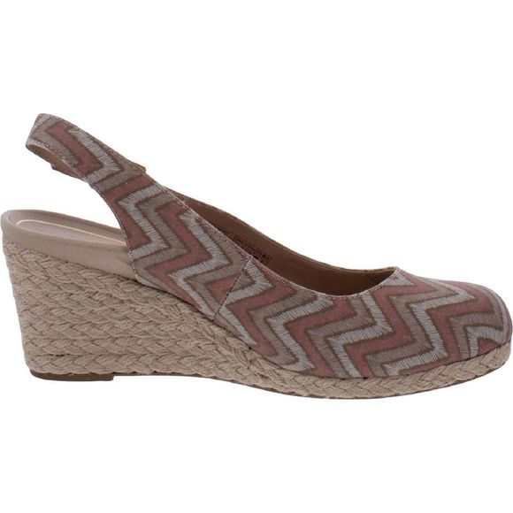 Vionic Womens Coralina Pink Espadrille Platform Slingback Heels Shoes Used - Picture 2 of 4